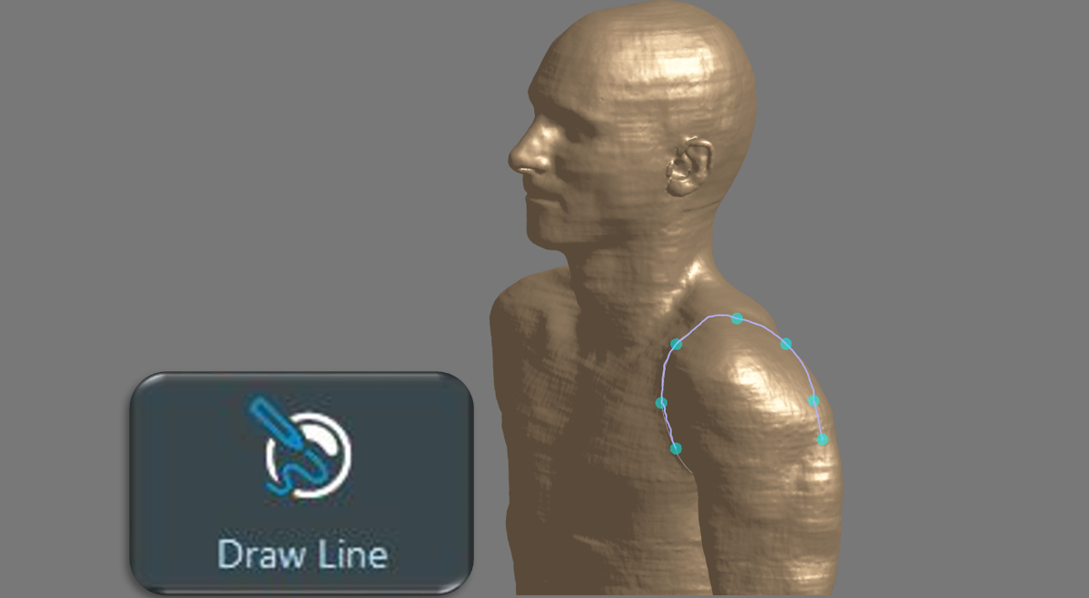 複雜曲面上的線條繪製與補丁生成